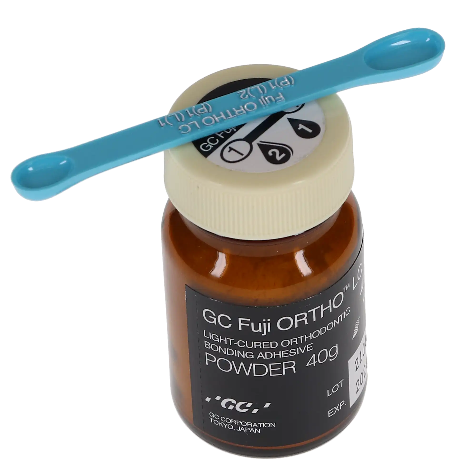 GC Fuji Ortho LC Light-Cure Resin-Reinforced Glass Ionomer Orthodontic Cement, Powder Refill, 40 g Bottle, 000029 thumbnail 11