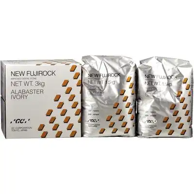 New Fujirock Type IV Die Stone, Alabaster Ivory, Regular Set, 3 kg, GC America, 315005 thumbnail 2