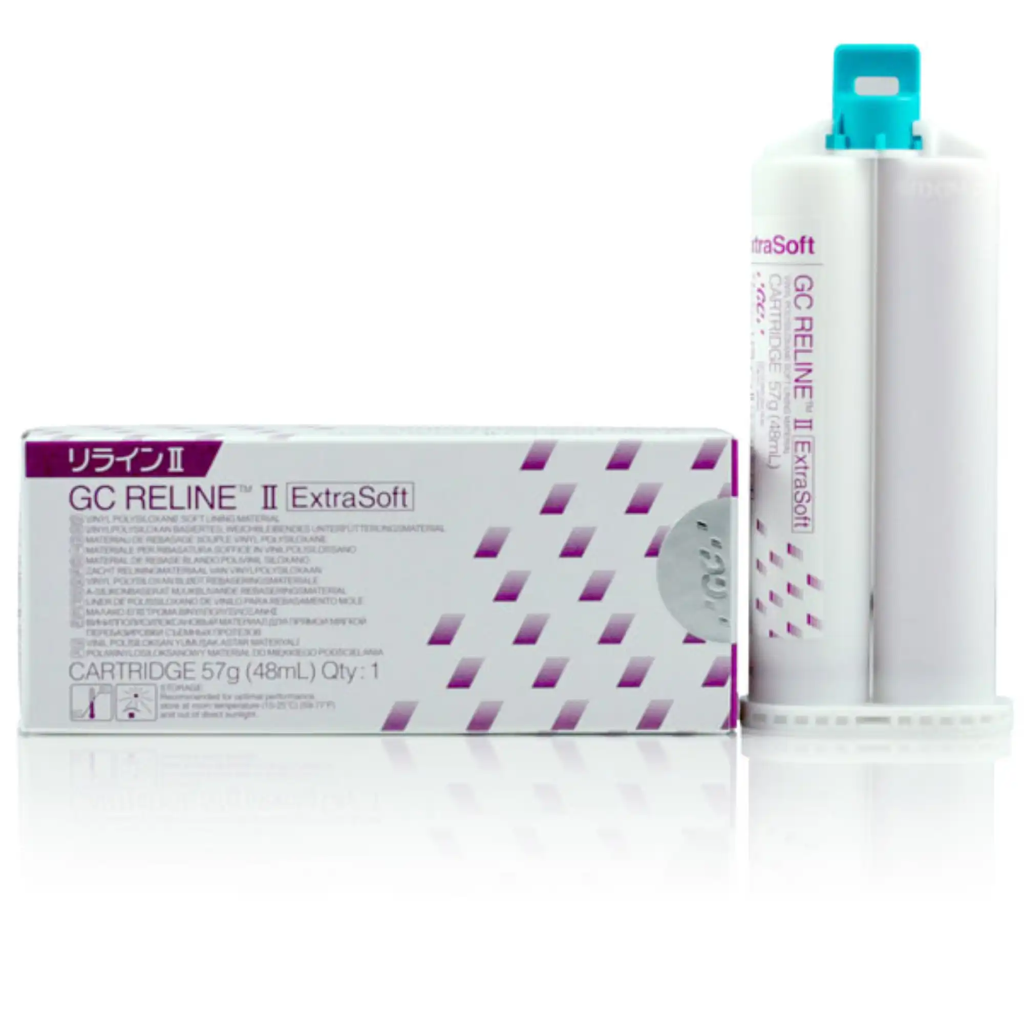 GC Reline II Soft Denture Reline Material, Automix Cartridge Refill, 48 mL (61 g), 1/Pk, 010264 thumbnail 10