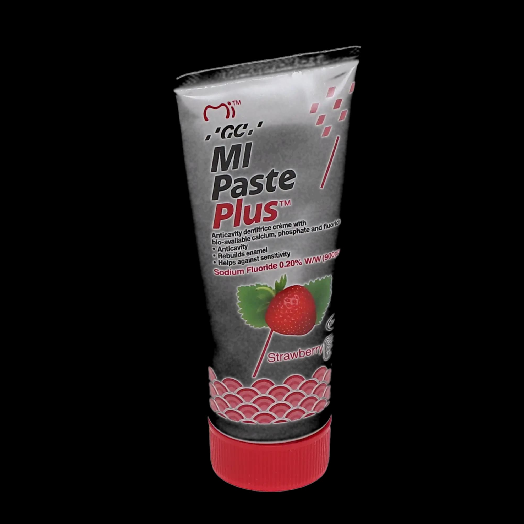 MI Paste Plus Topical Tooth Creme, Strawberry, 40 g Tubes, 10/Pk, 422886 thumbnail 2
