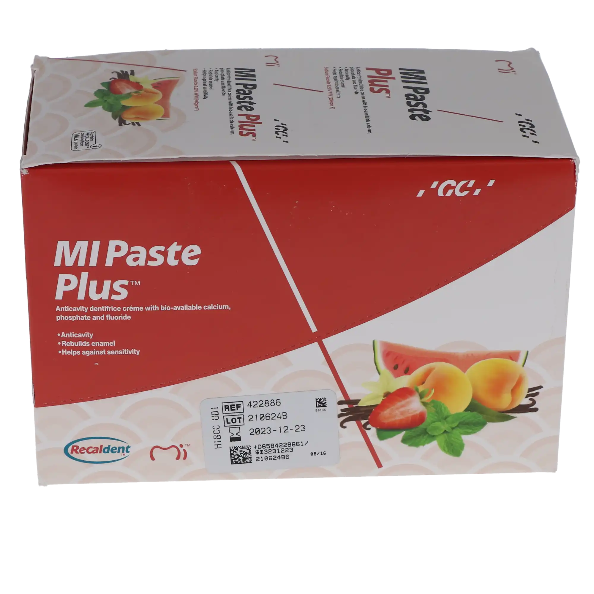 MI Paste Plus Topical Tooth Creme, Strawberry, 40 g Tubes, 10/Pk, 422886 thumbnail 5