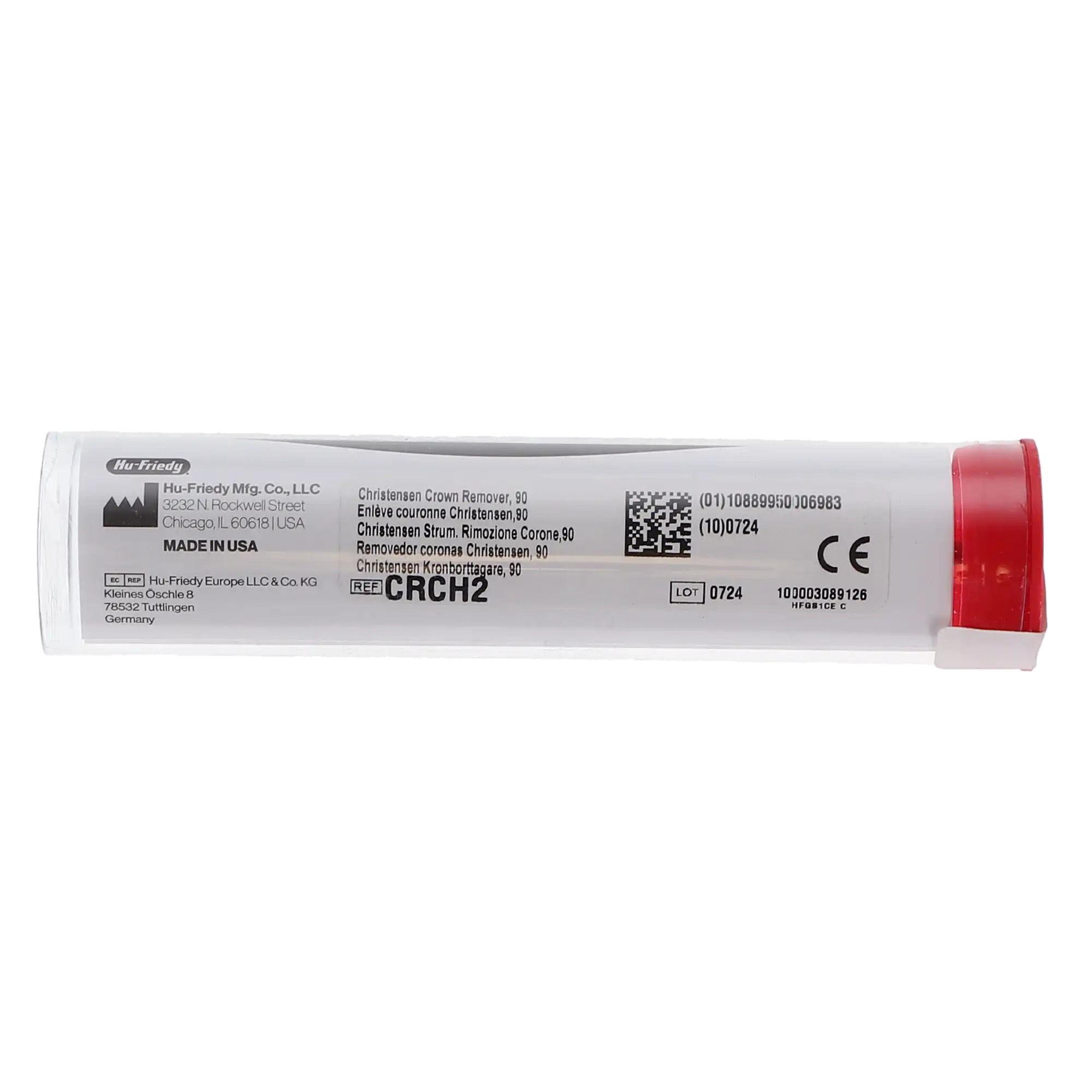 Hu-Friedy Christensen Crown Remover, 90° Right Angle, Posterior 3.0 mm, #509 Tapered Hexagon Handle, CRCH2 thumbnail 4