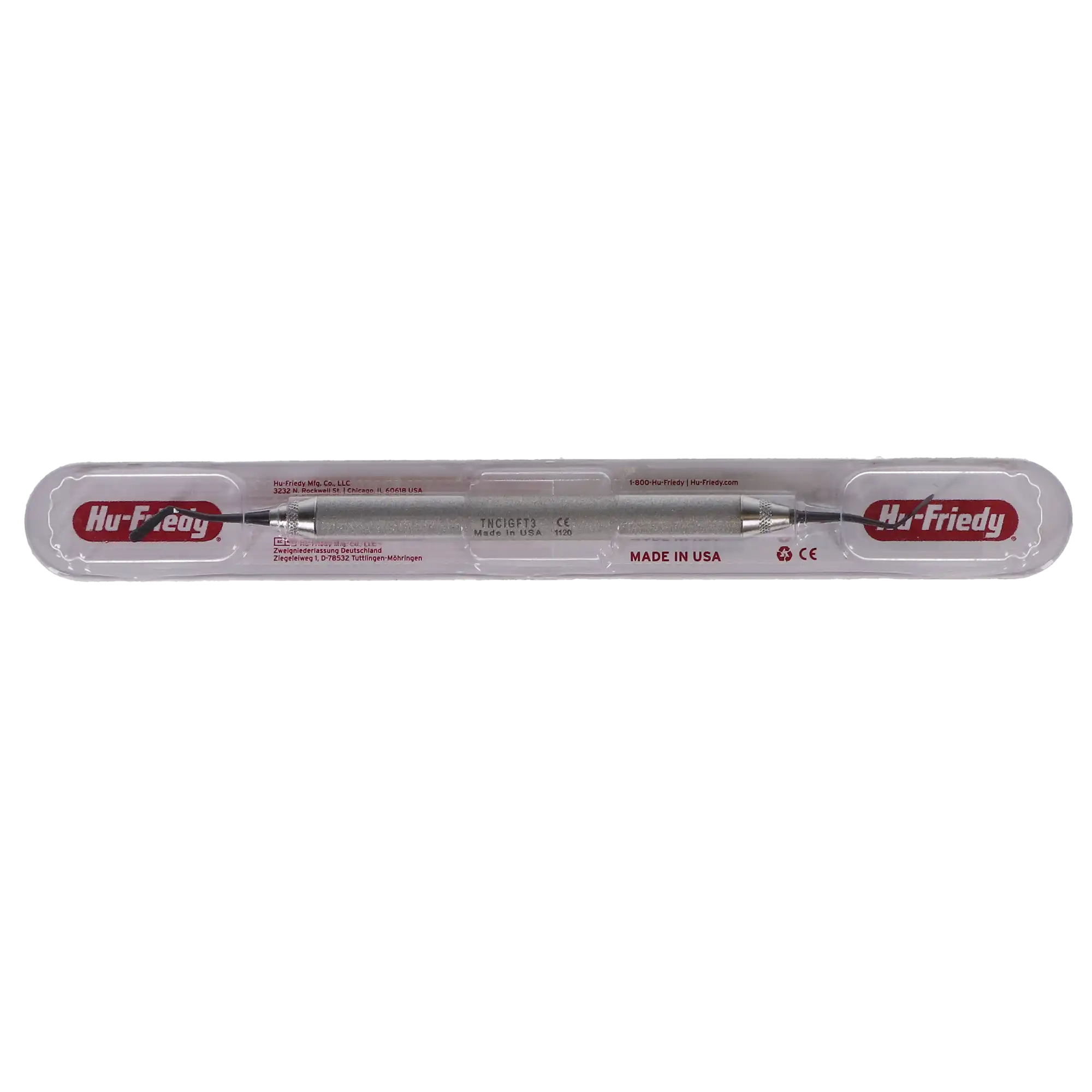 Hu-Friedy Goldstein Flexi-Thin Composite Instrument, Size 3, XTS Smooth Satin Steel Handle, Double-Ended, TNCIGFT3 thumbnail 5