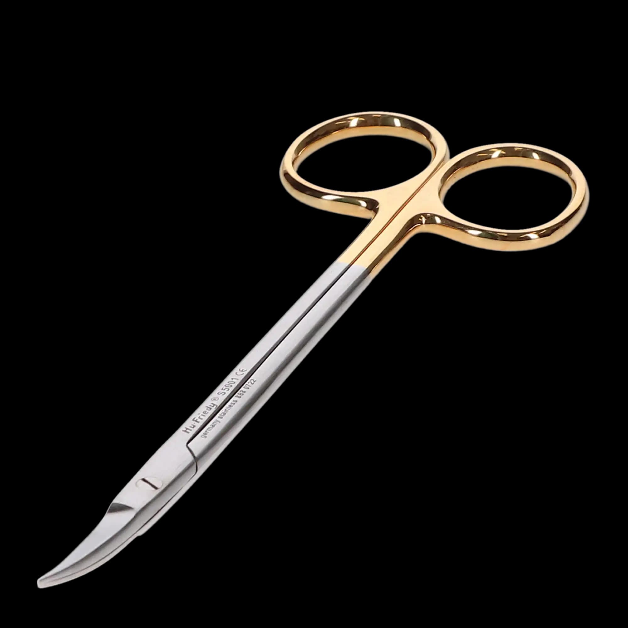 Hu-Friedy Perma Sharp Kelly Scissors, Curved, 1 Serrated Blade, 16 cm (6.25"), Stainless Steel, 1/Pk, S5001 thumbnail 3