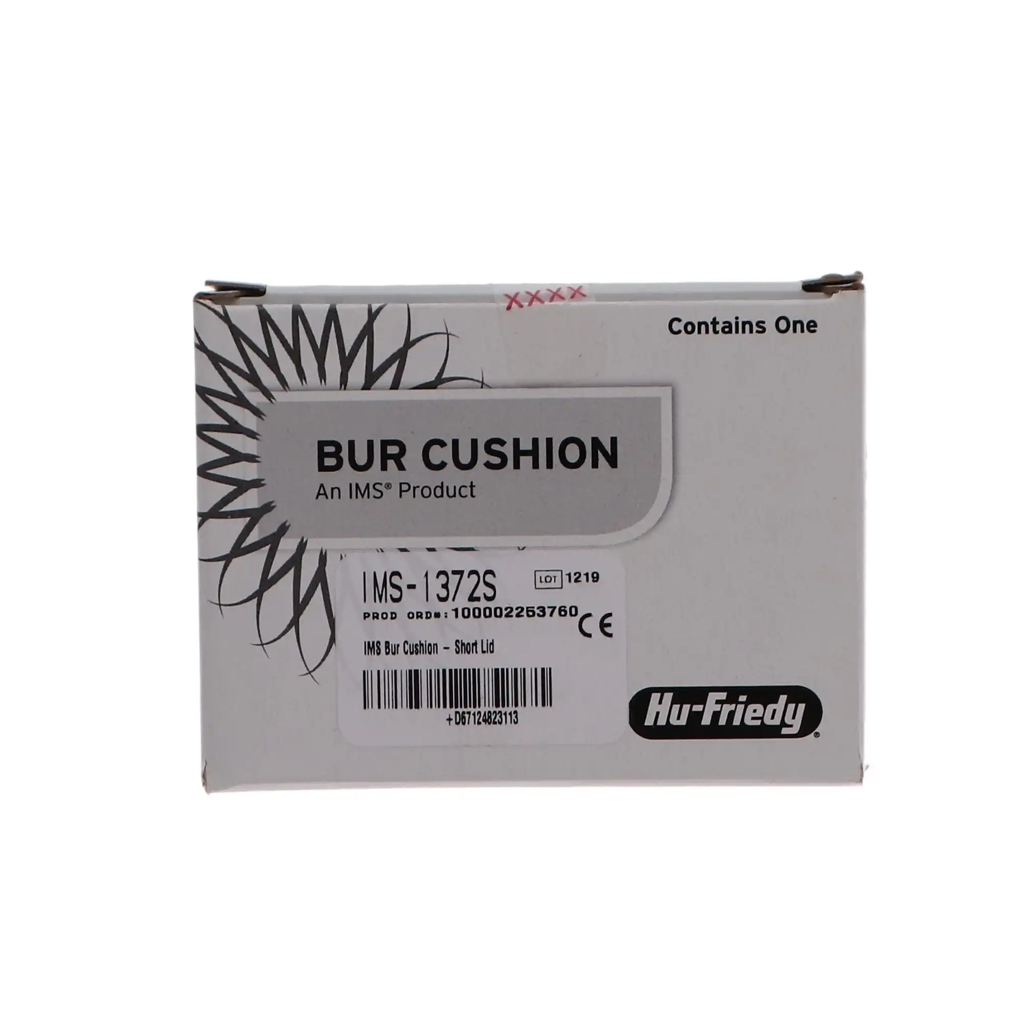 Hu-Friedy IMS Bur Cushion with Short Lid, Holds 12 Burs, Silicone Base with Stainless Steel Lid, IMS-1372S thumbnail 5