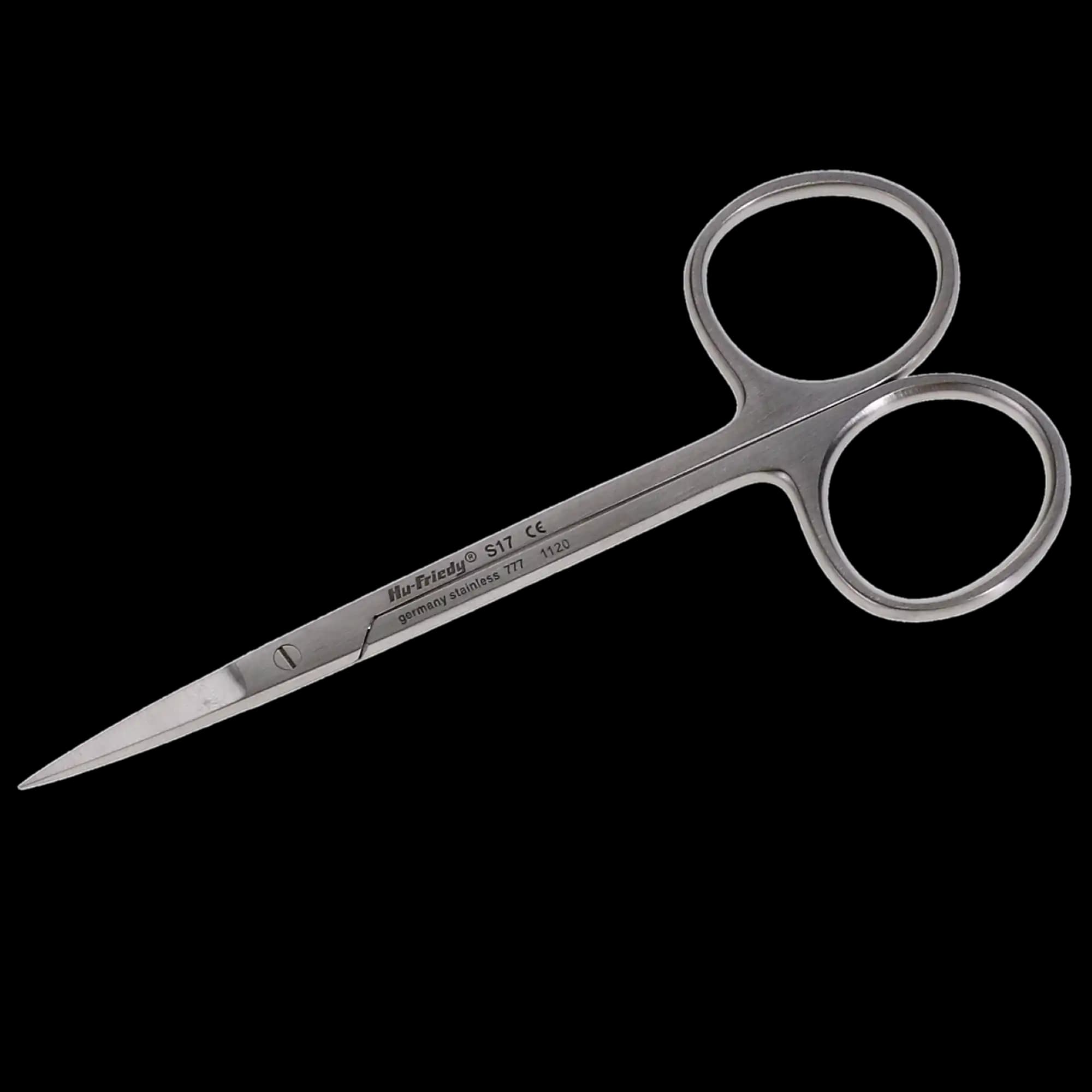 Hu-Friedy Iris Scissors, Standard Series, Straight/Delicate, #17, 4-1/2" (11.5 cm), Stainless Steel, 1/Pk, S17 thumbnail 4