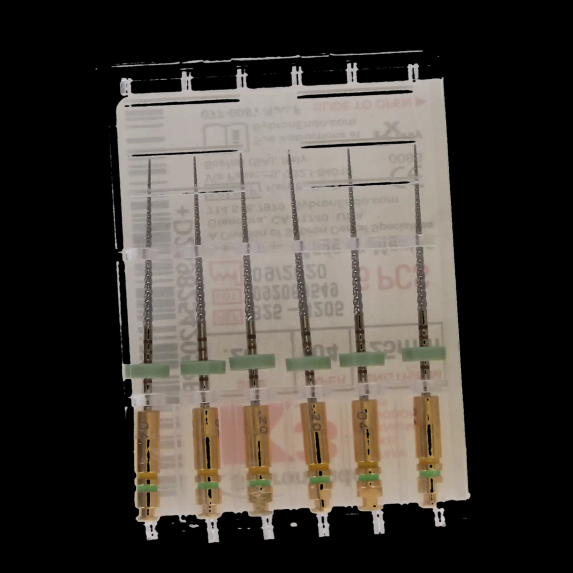 K3 Nickel-Titanium Rotary Endodontic Files, 25 mm, .04 Taper, #20, Yellow, 6/Pk, 825-4205 thumbnail 5