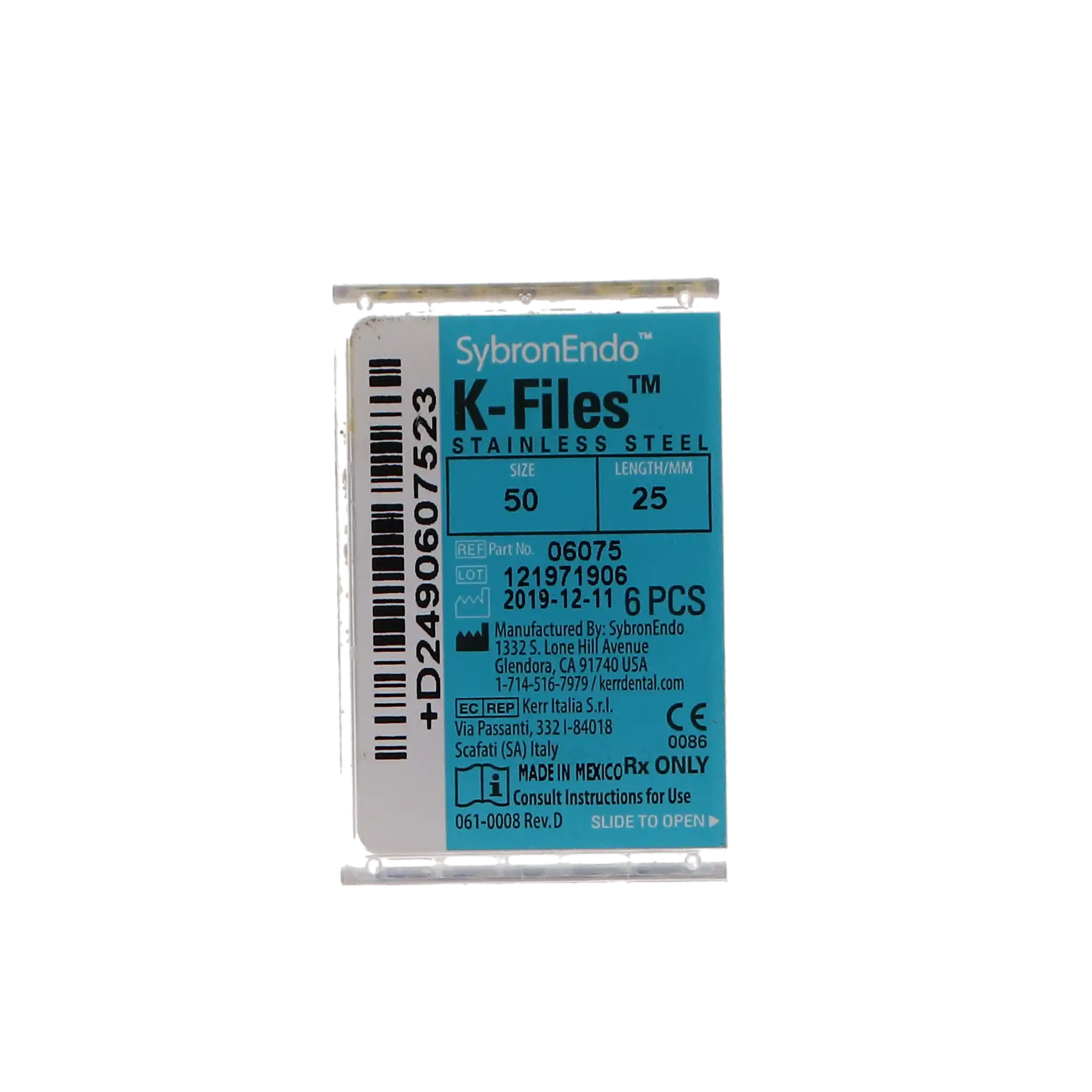 Kerr SybronEndo K-Files, Stainless Steel, 25 mm, #50, Yellow, 6/Pk, 06075 thumbnail 11