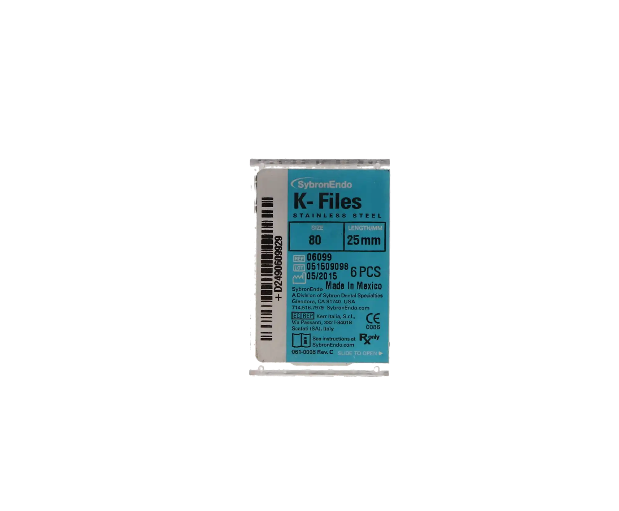 Kerr SybronEndo Stainless Steel K-Files, 25 mm, #80, Black, 6/Pk, 06099 thumbnail 6