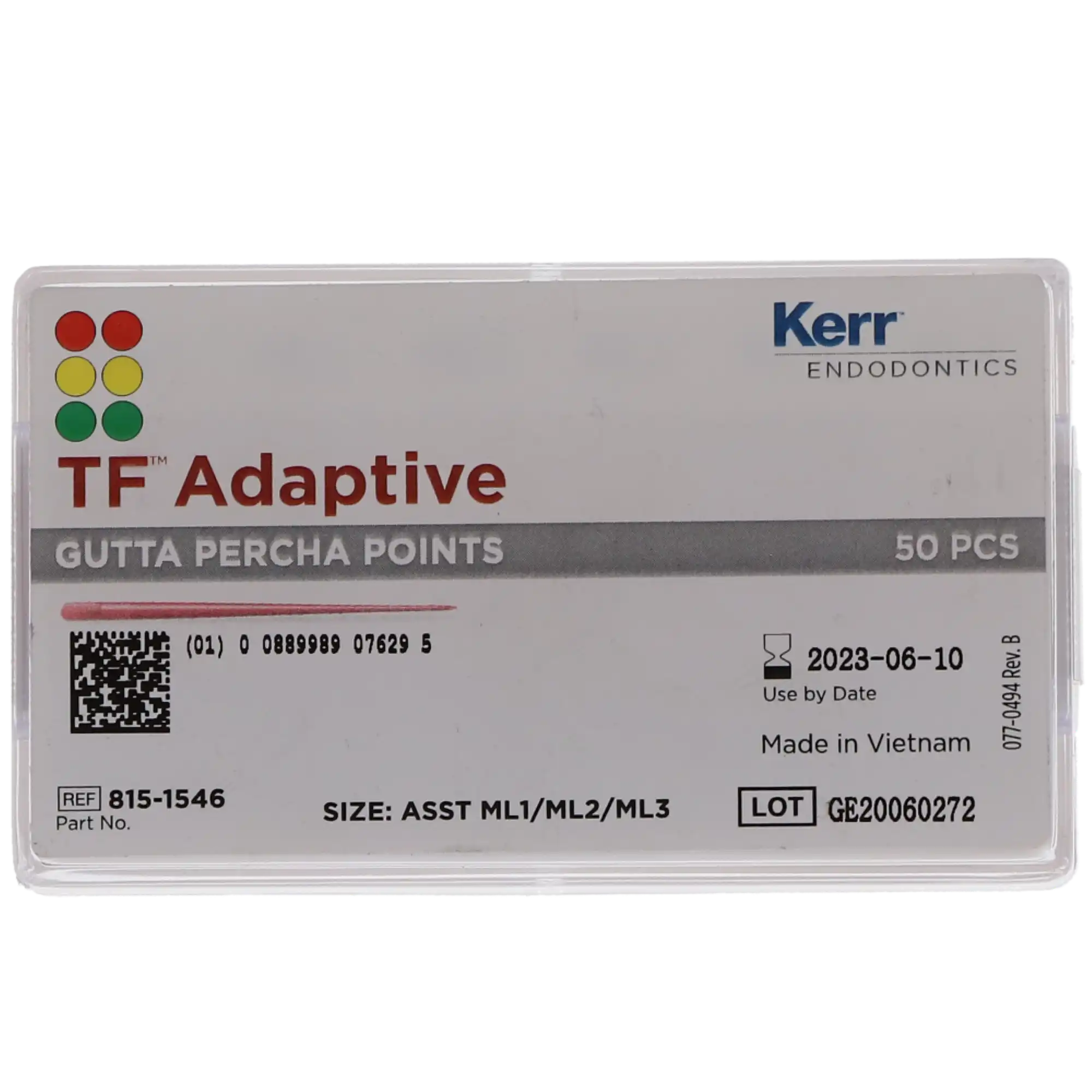 TF Adaptive Gutta Percha Points, Assorted ML1/ML2/ML3, Medium/Large, 50/Pk, 815-1546 thumbnail 11