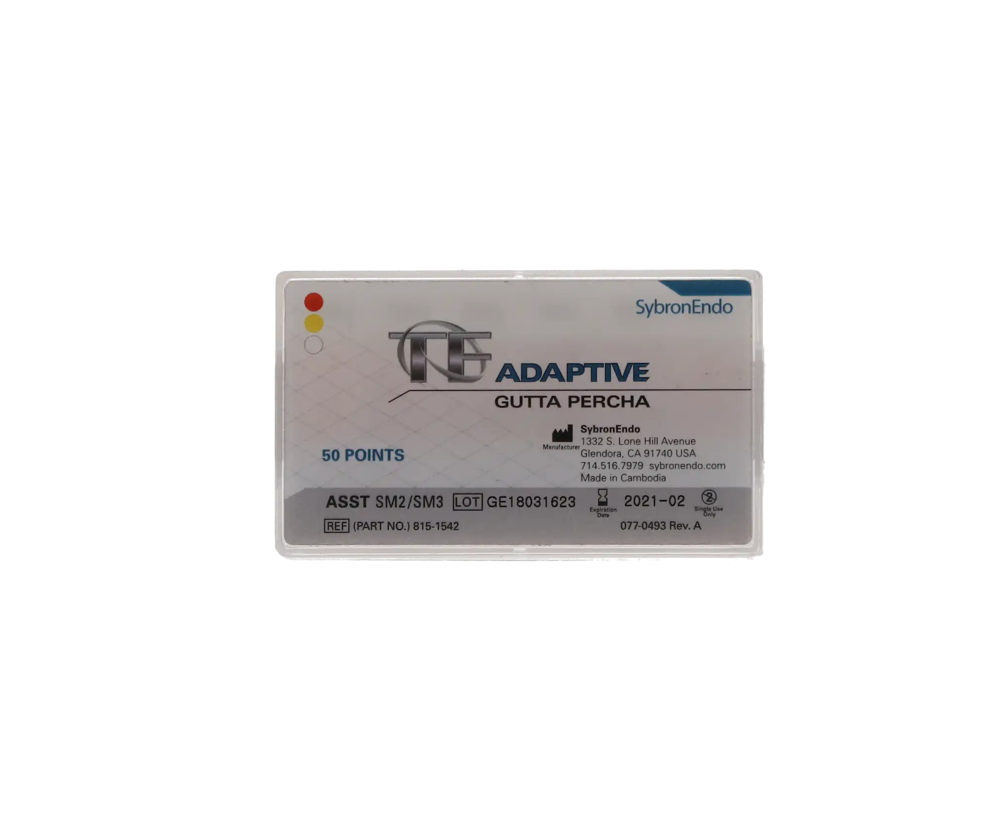 TF Adaptive Gutta Percha Points, Assorted SM2 (Yellow) & SM3 (Red), Small, 50/Pk, 815-1542 thumbnail 11