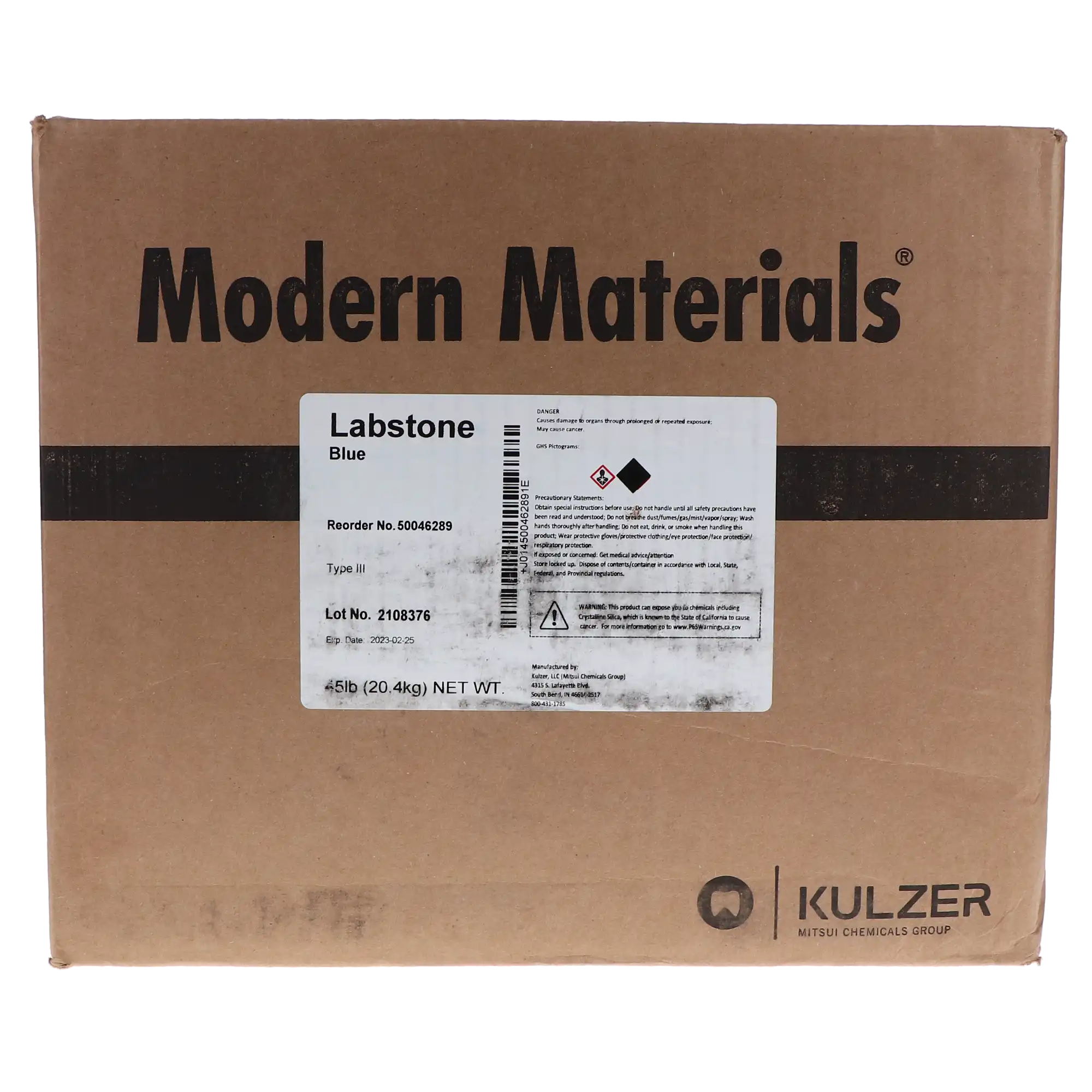 Modern Materials Labstone All-Purpose Model Stone, Type III, Blue, 45 lb, 50046289 thumbnail 2