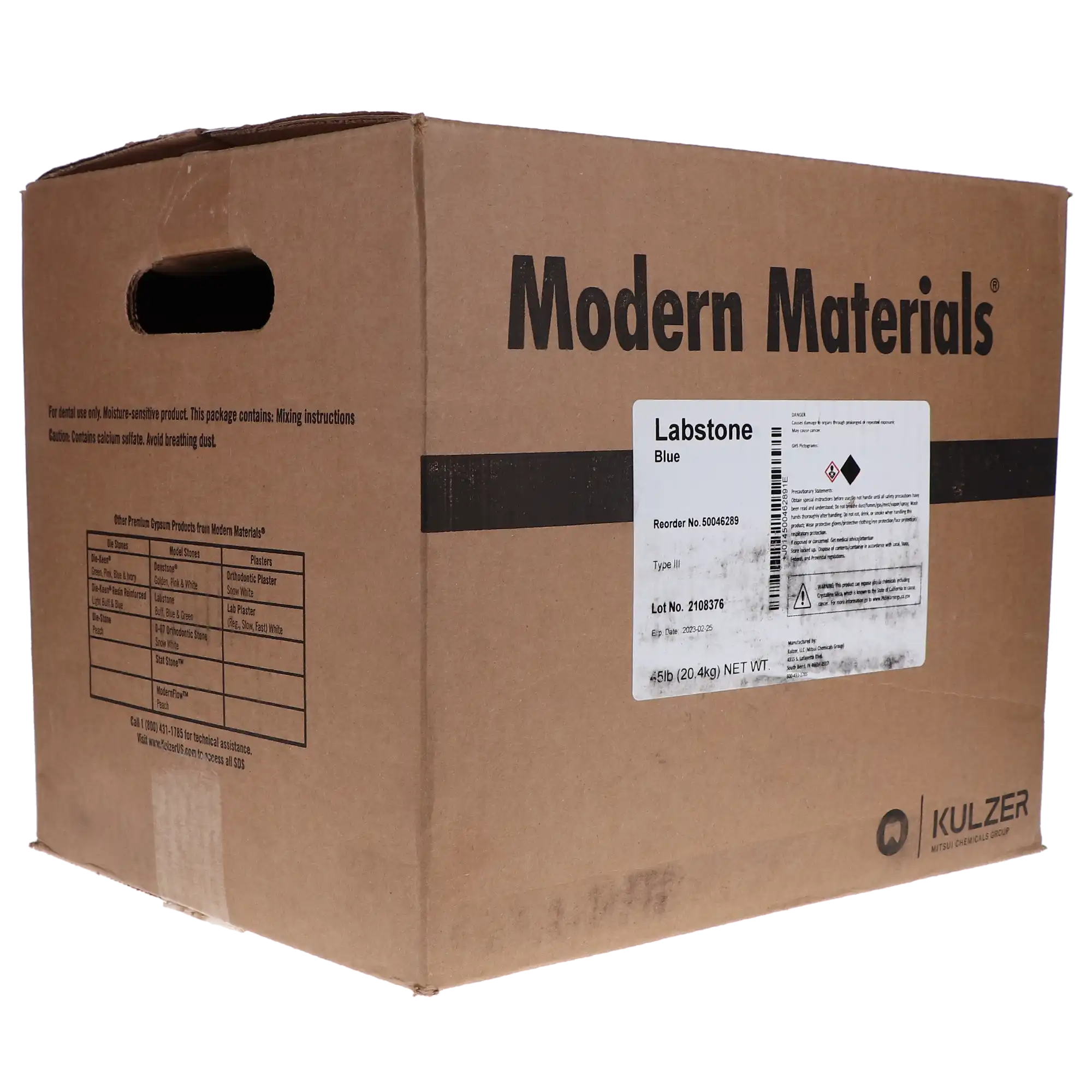 Modern Materials Labstone All-Purpose Model Stone, Type III, Blue, 45 lb, 50046289 thumbnail 3