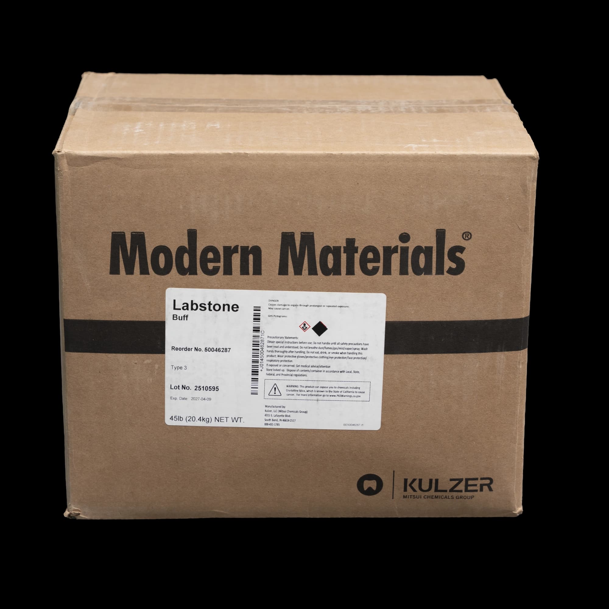 Modern Materials Labstone Type III All-Purpose Model Stone, Buff, 45 lb, 50046287 thumbnail 2