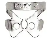 Ivory Stainless Steel Rubber Dam Clamp, Winged Bicuspid, #00, 50057302 thumbnail 2