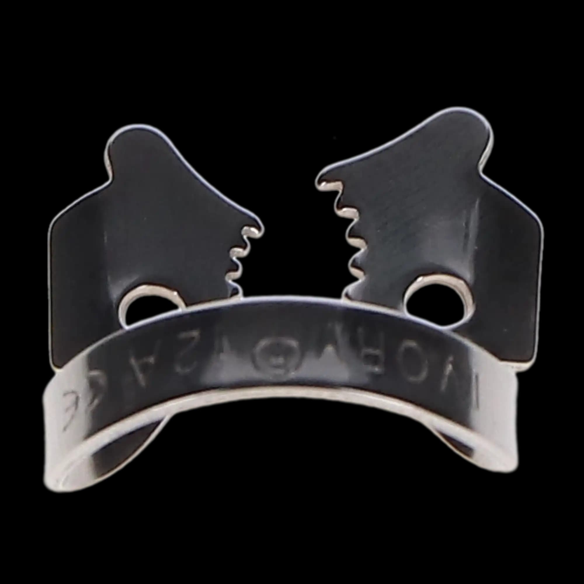 Ivory Rubber Dam Clamp #12A, Winged, Serrated Jaws, Stainless Steel, 50057348 thumbnail 4