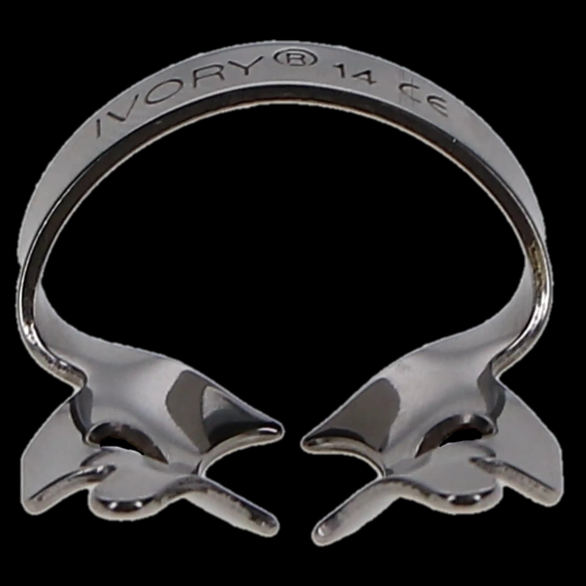 Ivory Stainless Steel Rubber Dam Clamp, #14, Winged, Regular Molar, 50057354 thumbnail 2