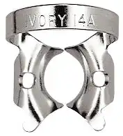 Ivory Rubber Dam Clamp #14A, Winged, Stainless Steel, 50057356, 1/Pk thumbnail 2