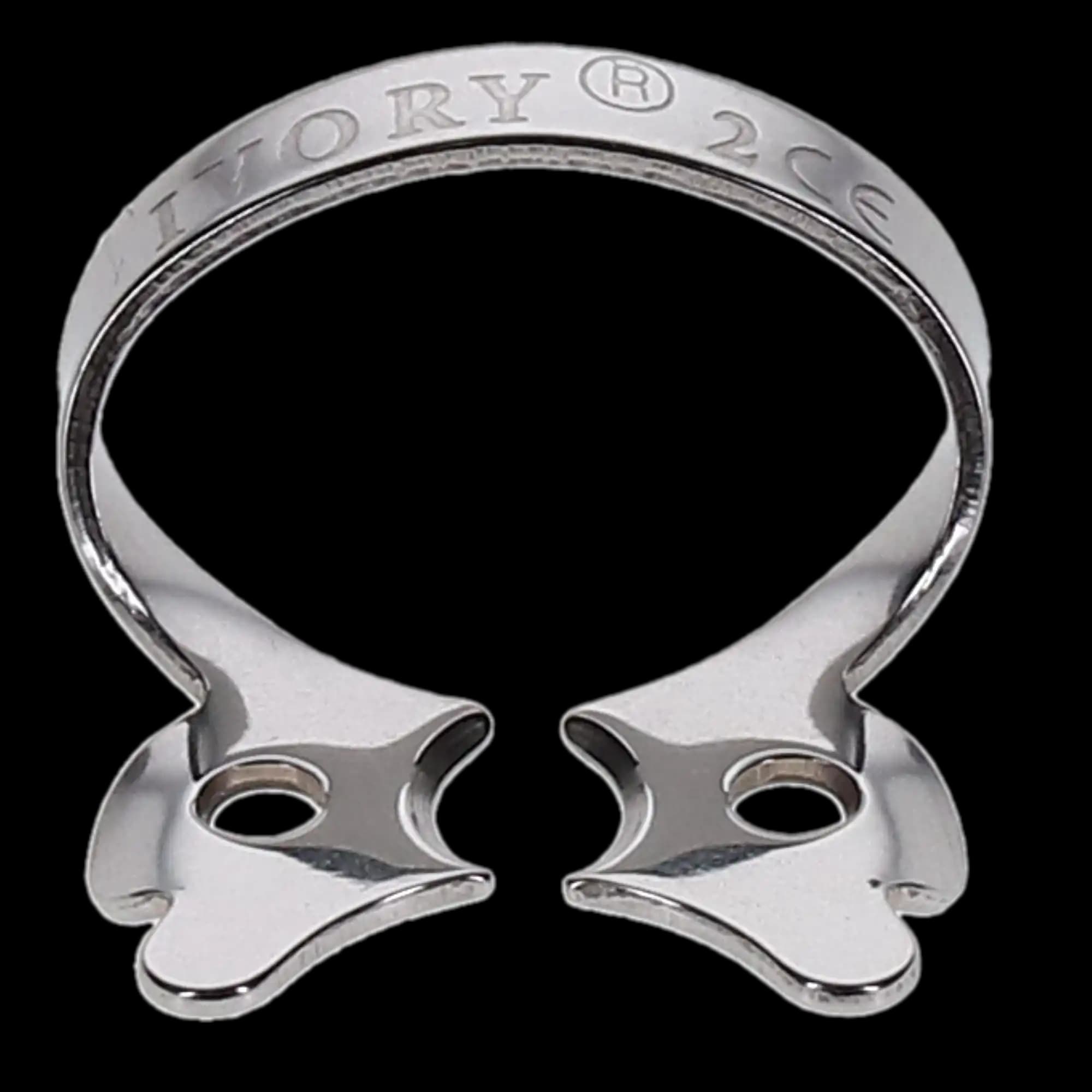 Ivory Rubber Dam Clamp #2, Winged Bicuspid, Stainless Steel, 50057310 thumbnail 2