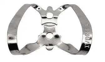 Ivory Rubber Dam Clamp, Winged, #6, Anterior/Labial, Stainless Steel, 50057382 thumbnail 2