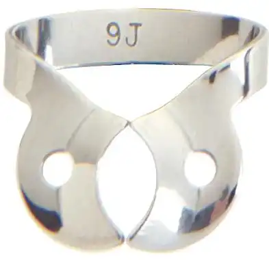 Ivory Stainless Steel Wingless Rubber Dam Clamp, #W8, Molar, 1/Pk, 50057534 thumbnail 2