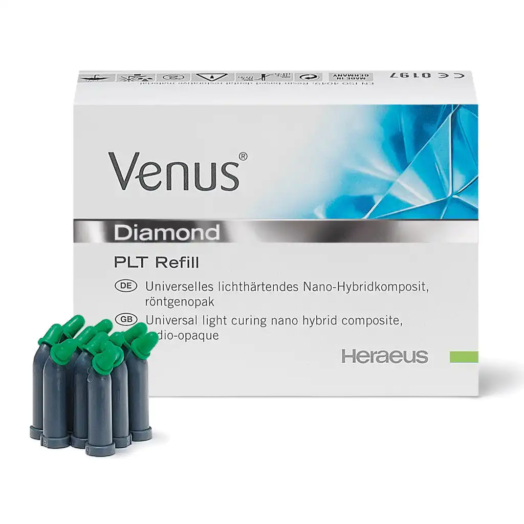 Venus Diamond Nanohybrid Universal Composite, Light-Cure, Shade B2, 4 g Syringe Refill, 66035479 thumbnail 2