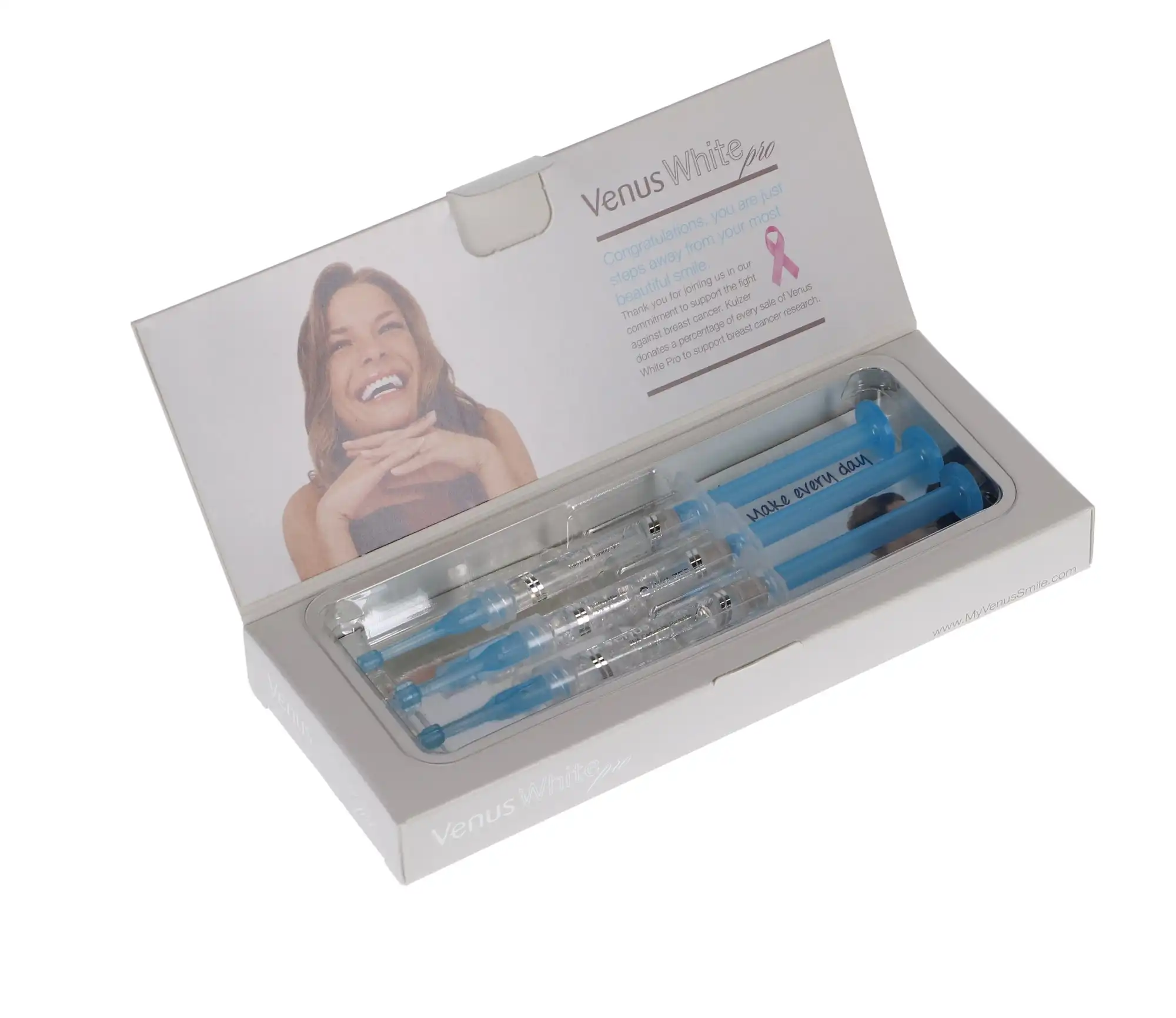 Venus White Pro Take-Home Whitening Gel Refill Kit, 35% Carbamide Peroxide, Mint, 1.2 ml Syringes, 3/Pk, 40005462 thumbnail 3