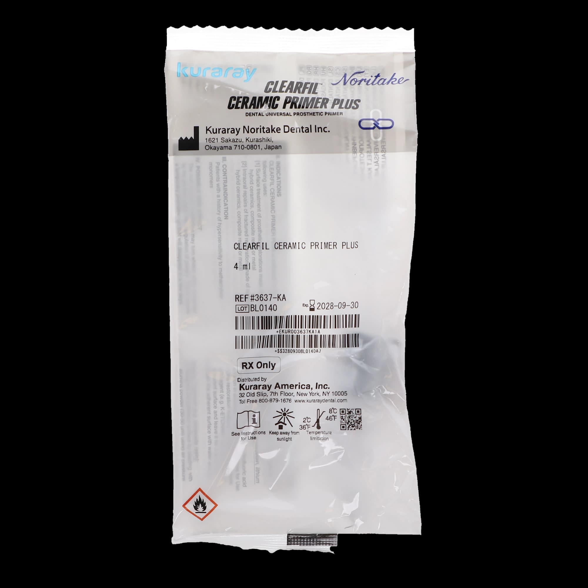 Clearfil Ceramic Primer Plus, Silane Coupling Agent, 4 mL Bottle, 3637KA thumbnail 7