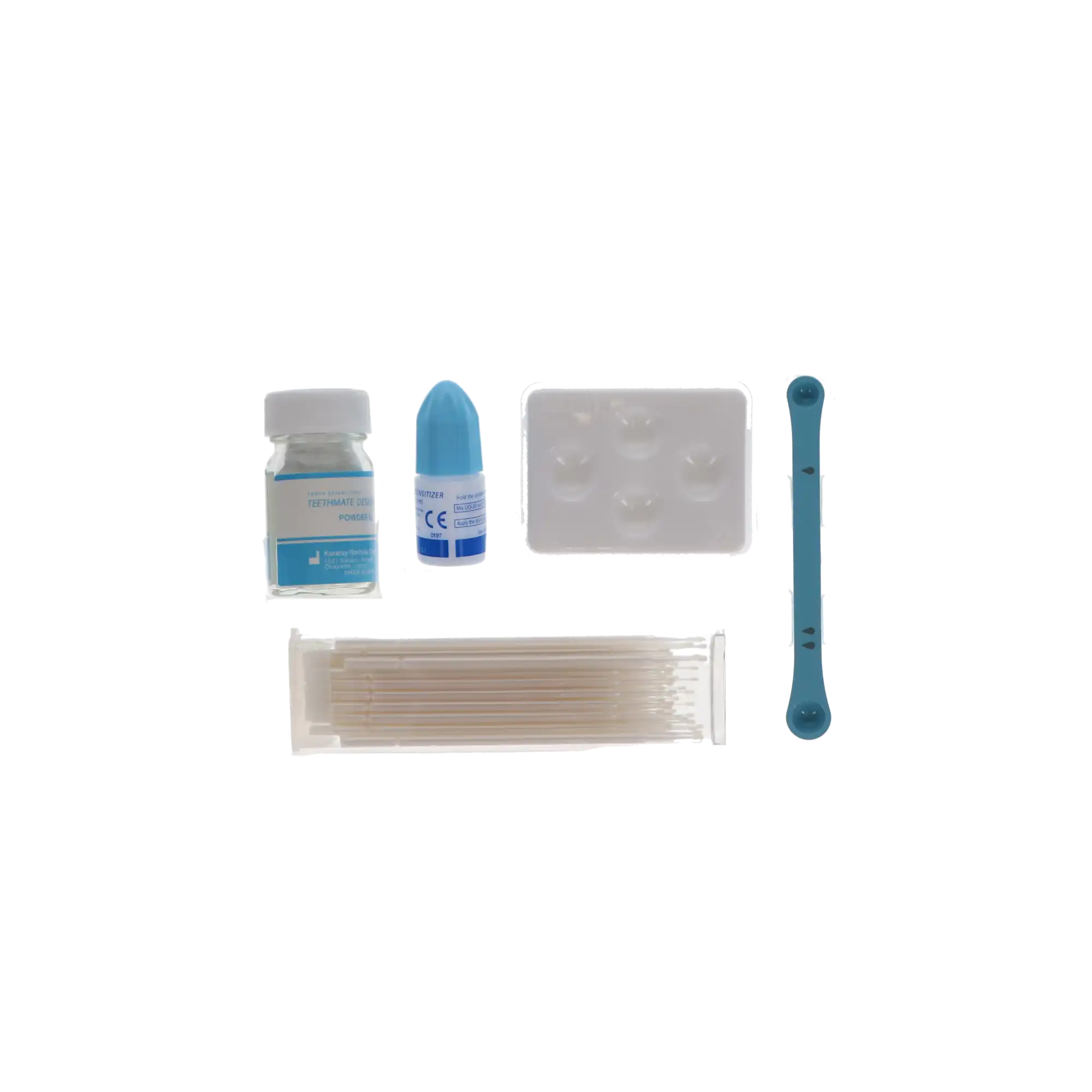 Teethmate Desensitizer Set, Powder 6g & Liquid 4.8ml, Complete Kit with Mixing Dish, Measuring Spoon, 50 Applicator Brushes, 1210KA thumbnail 20