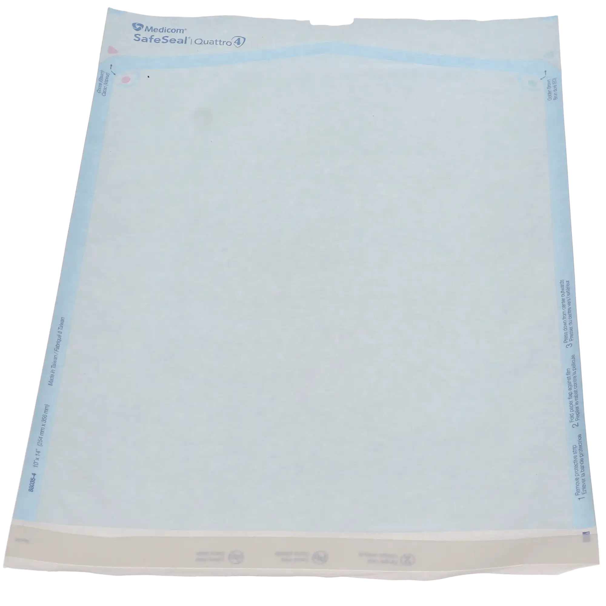 SafeSeal Quattro Self-Sealing Sterilization Pouches, 10" x 14", 200/Box, 88035-4 thumbnail 7