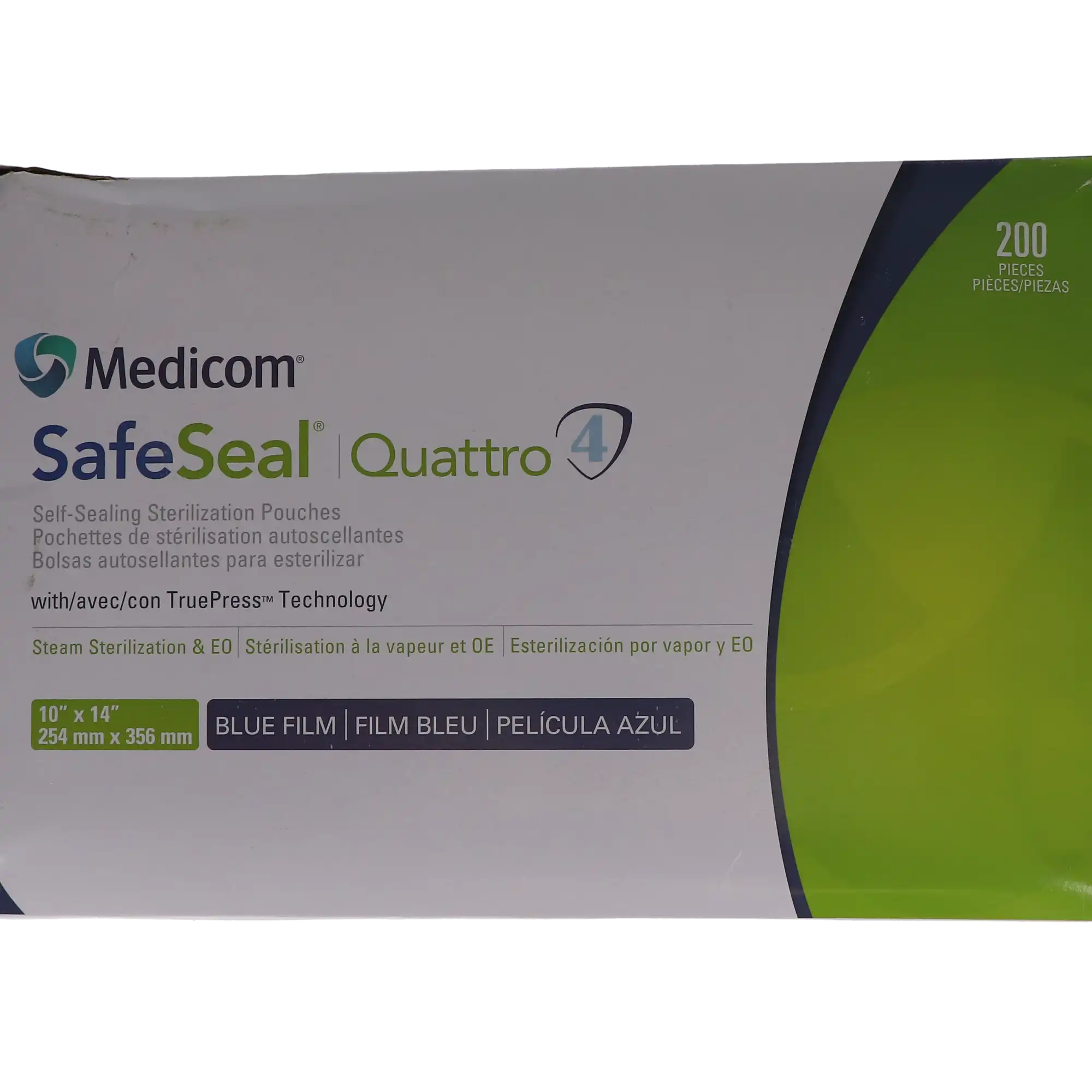 SafeSeal Quattro Self-Sealing Sterilization Pouches, 10" x 14", 200/Box, 88035-4 thumbnail 10