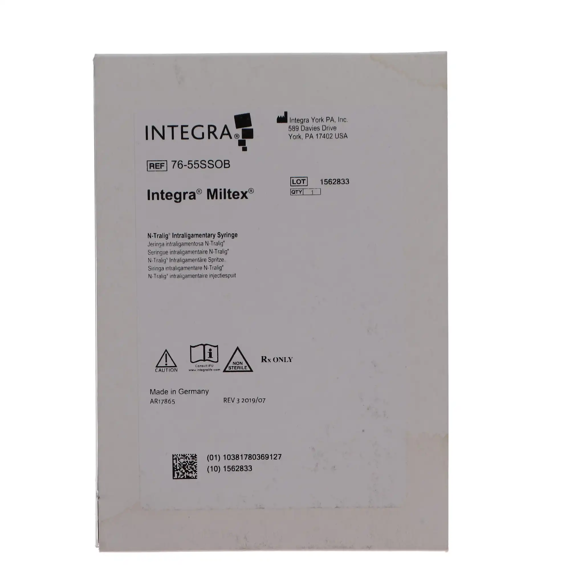 N-Tralig Intraligamental Syringe, Stainless Steel, 1.8 ml Cartridge Size, 1/Pk, 76-55SSOB thumbnail 7