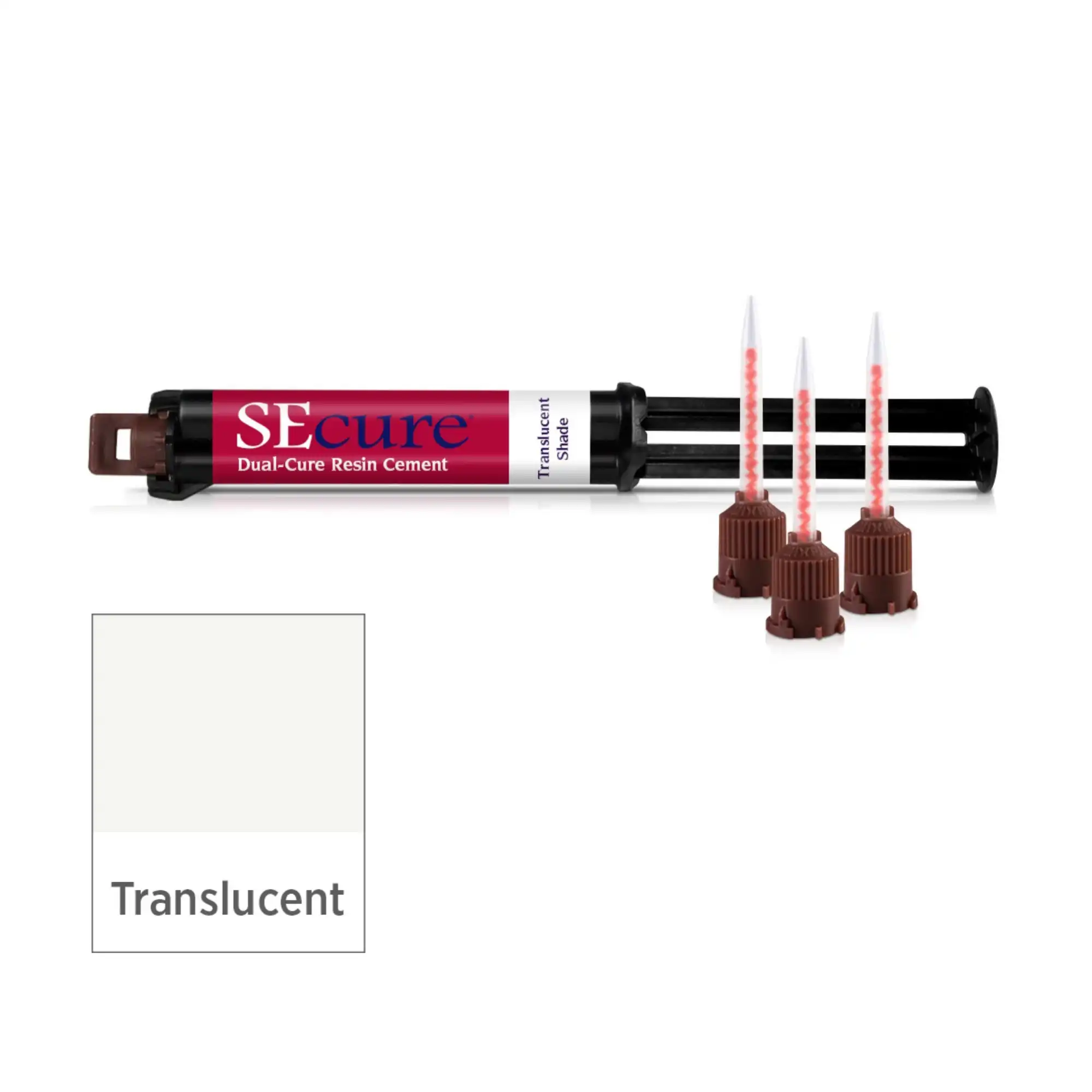 SEcure Dual-Cure Resin Cement, Translucent, 9 g Syringe Refill with 10 Mixing Tips, S272 thumbnail 5
