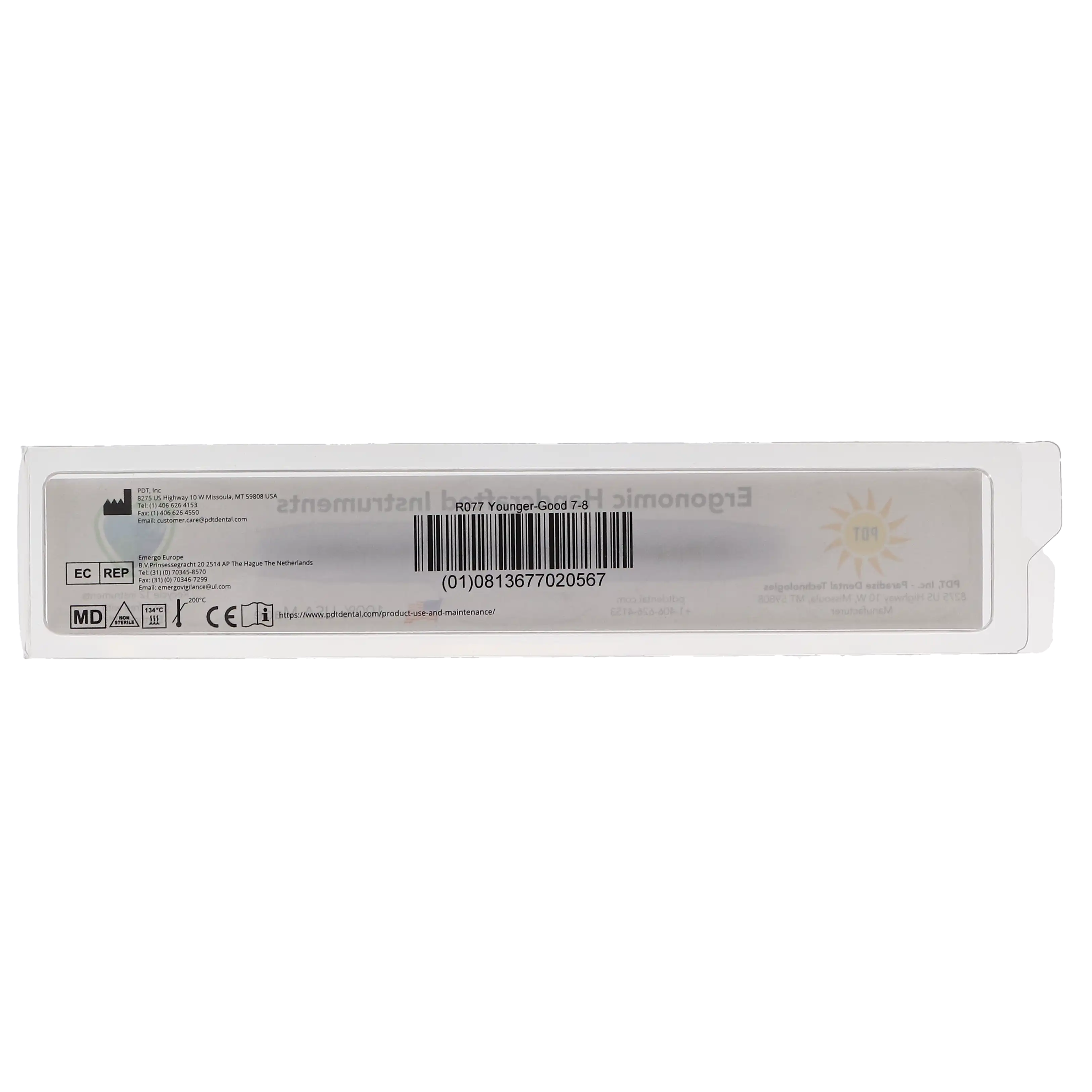 PDT Cruise Younger-Good 7/8 Universal Curette, Double-Ended, Nautical Blue Resin Handle, 6.5", R077 thumbnail 5
