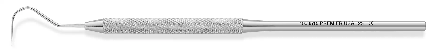 Cavity Finder Explorer, Single-Ended, #23 Shepherd's Hook, Round Handle, Stainless Steel, 1/Pk, 1003515 thumbnail 2
