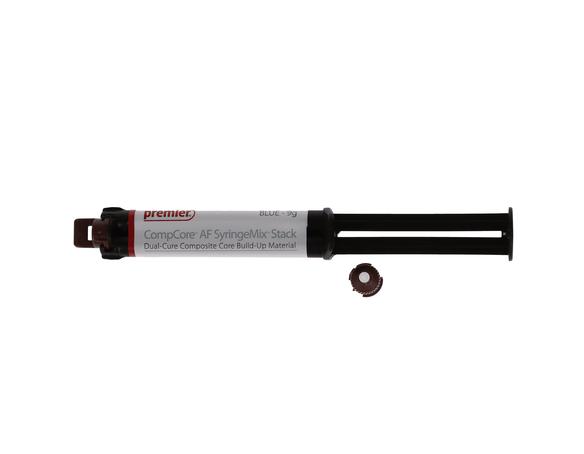 CompCore AF SyringeMix STACK Core Build-Up Material, Dual-Cure, Blue, Intro Kit, 2 x 9 g Syringes, 3001514 thumbnail 14