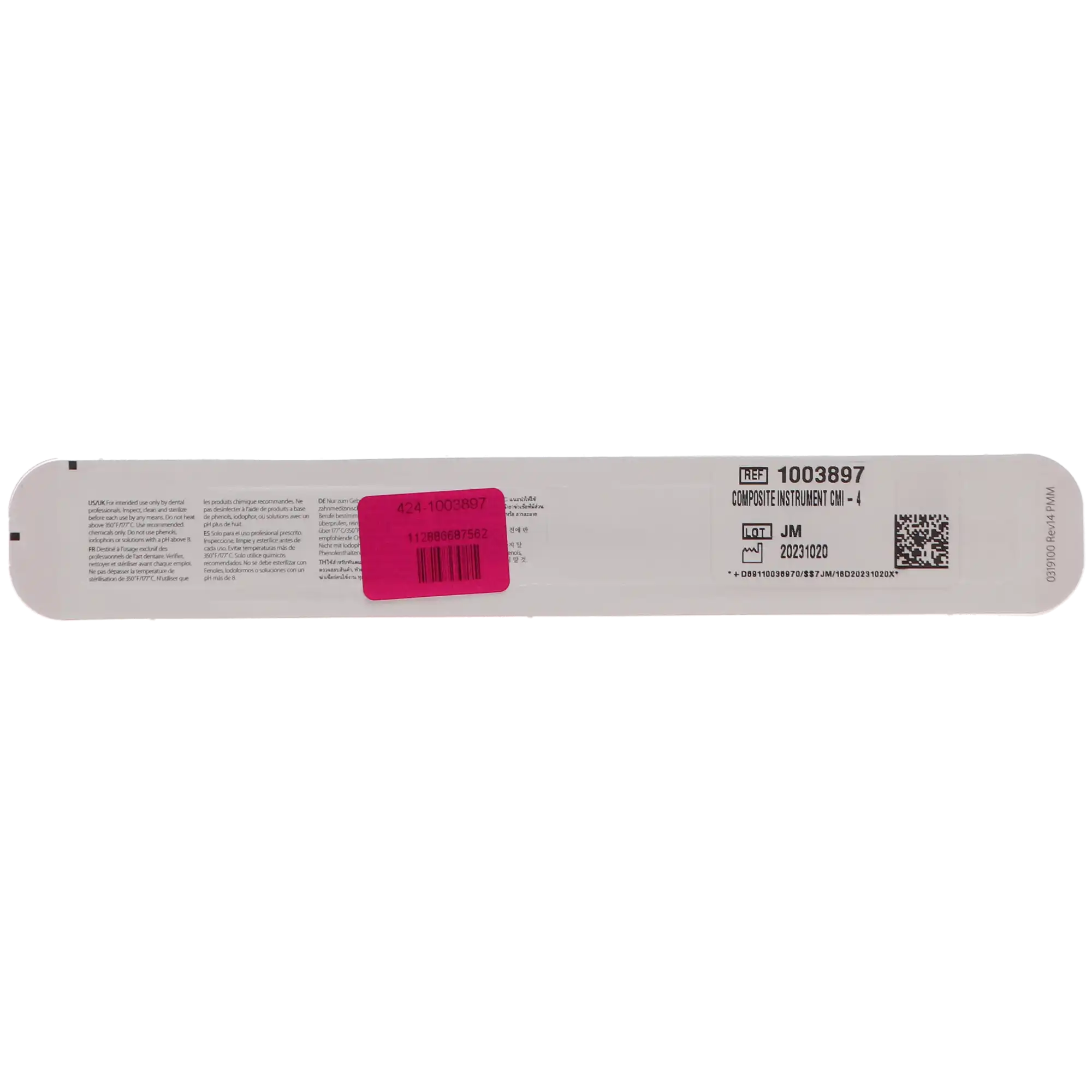 Premier CMI-4 Composite Manipulation Instrument, Double-Ended, Black Anodized Aluminum, Round Handle, 1.8 mm Tip, 1003897 thumbnail 4