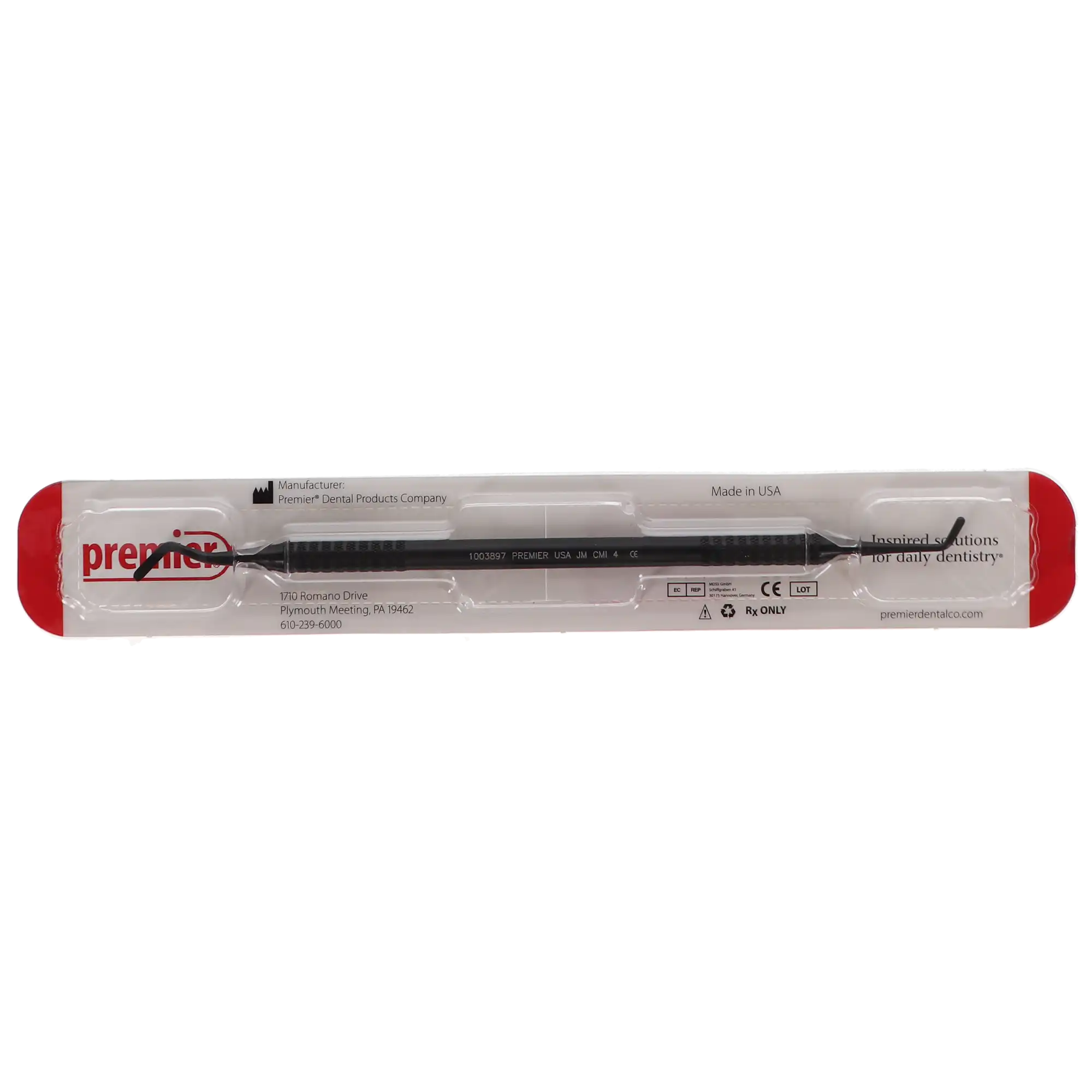 Premier CMI-4 Composite Manipulation Instrument, Double-Ended, Black Anodized Aluminum, Round Handle, 1.8 mm Tip, 1003897 thumbnail 5