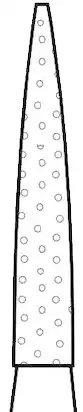 Two Striper ShortCut Diamond Bur, Flame, #260.8 S, Coarse, Friction Grip Short Shank, 5/Pkg, 2015901 thumbnail 2
