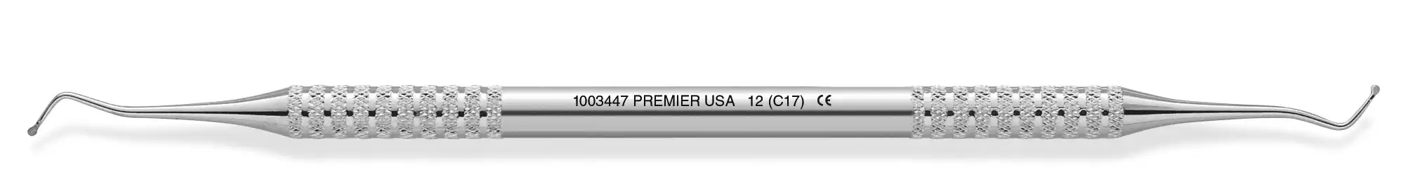 Premier Dental Products Excavator #12 DE TB (C17), Double End, Tactile Balance Handle thumbnail 2