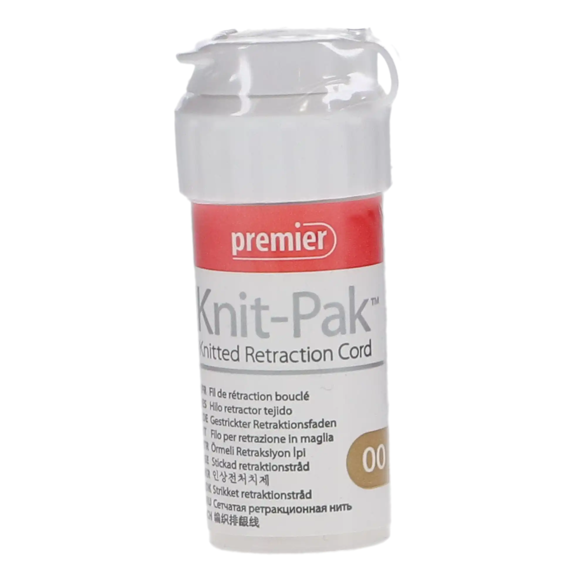 Knit-Pak Knitted Plain Gingival Retraction Cord, Size #00, Brown, 100" Bottle, 9007552 thumbnail 6