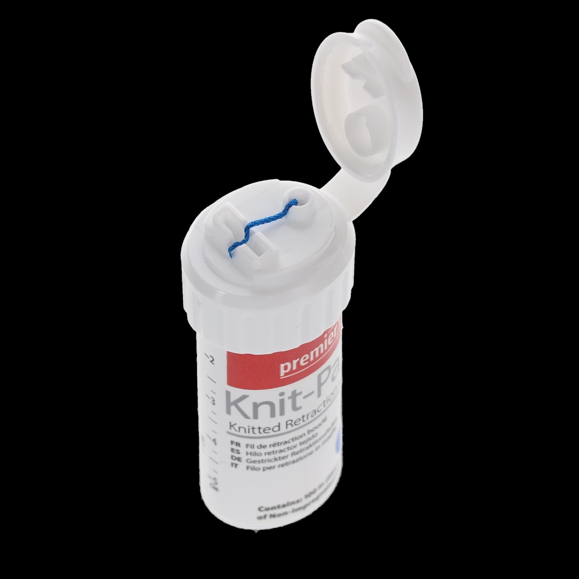 Knit-Pak Knitted Gingival Retraction Cord, Plain, Non-Impregnated, Size #1, Blue, 100", 1/Pk, 9007554 thumbnail 5