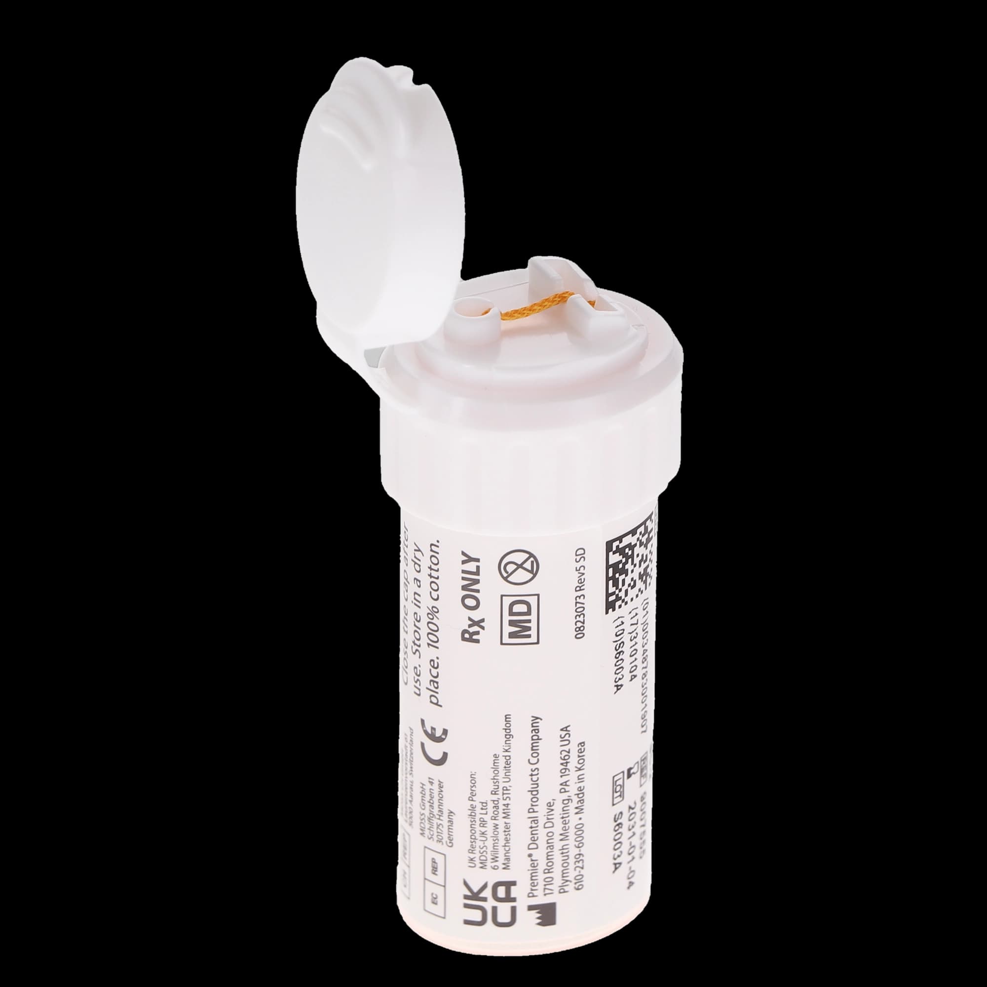 Knit-Pak Knitted Gingival Retraction Cord, Non-Impregnated, Plain, Size #2, Orange, 100" (254 cm), 9007555 thumbnail 4