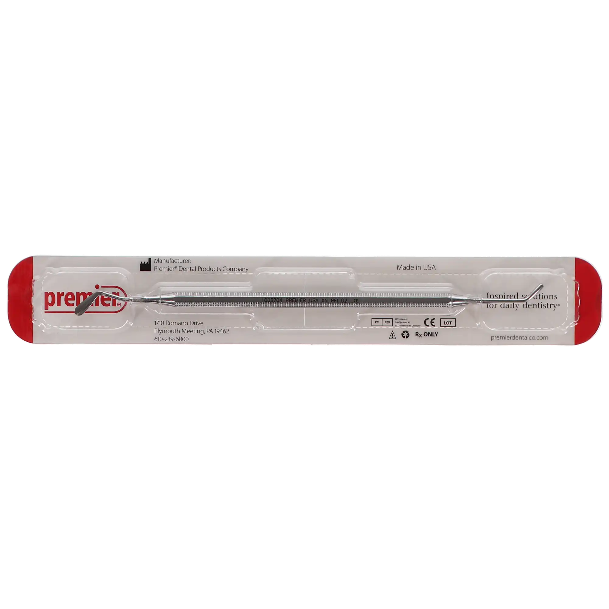 Premier Plastic Filling Instrument, Double-End, Octagonal Handle, # PFI D2, 1/Pk, 1003704 thumbnail 5