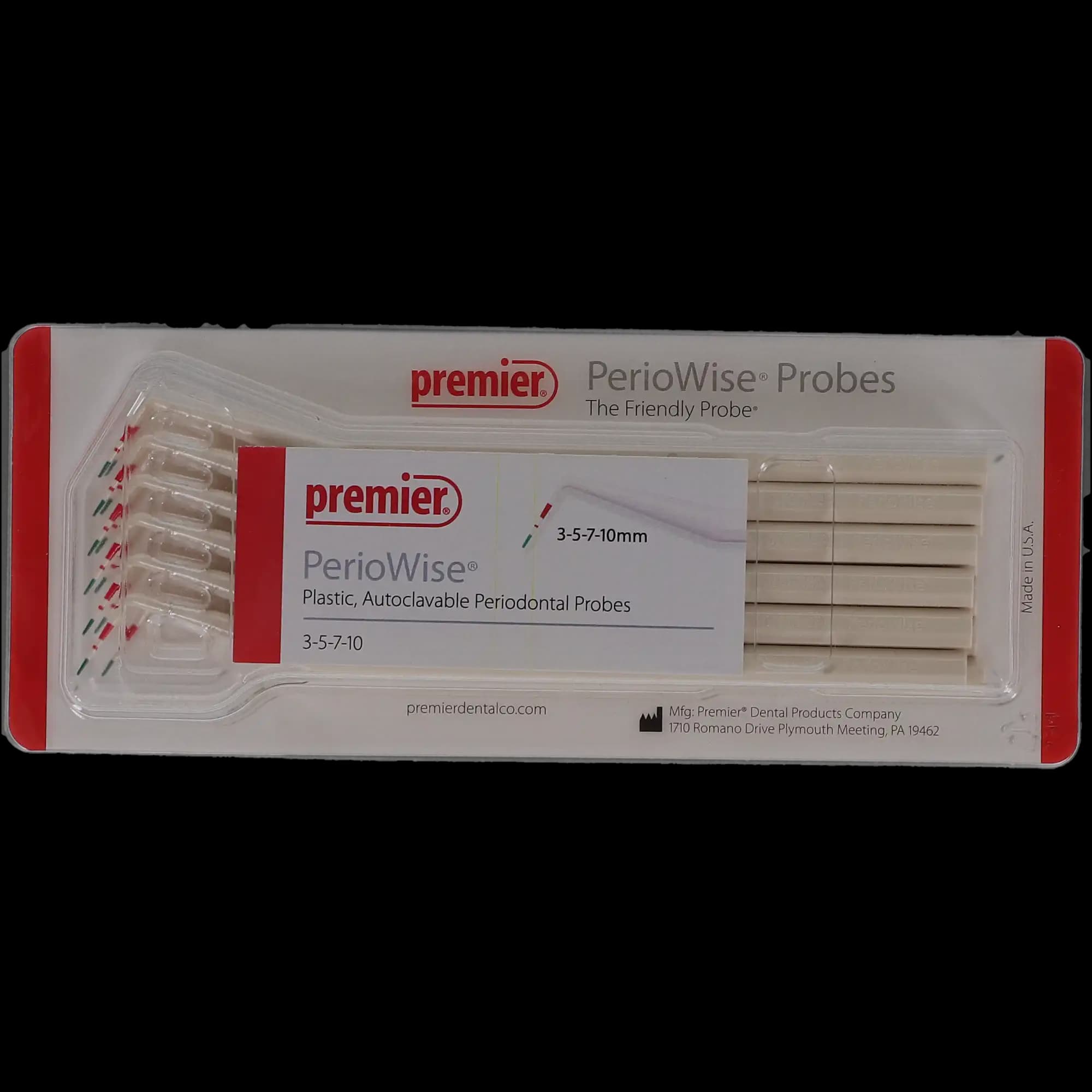 PerioWise Periodontal Probes, 3-5-7-10 mm, Color-Coded, Single End, 12/Pk, 9006105 thumbnail 5