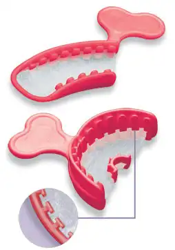 T-Loc Triple Tray Dual-Arch Impression Trays, Three-Quarter Arch, 22/Box, 1006274 - T-Loc&nbsp;Triple Tray - Image 1
