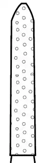 Two Striper Diamond Bur, FG, Bevel-End Cylinder, #251.8C, Coarse, Green, 1.2 mm Major Diameter, 5/Pk, 2015069 thumbnail 2