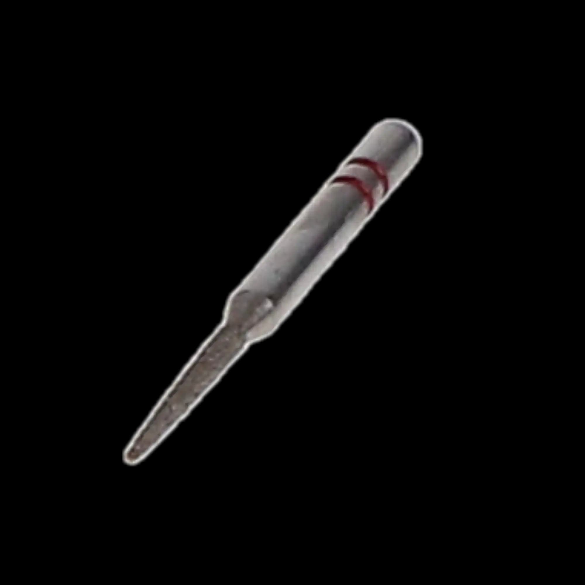 Two Striper Diamond Burs, FG, Flame, 261.8F, 1.1 mm Major/0.4 mm Minor Diameter, 8 mm Length, Fine, Red, 5/Pk, 2015154 thumbnail 3