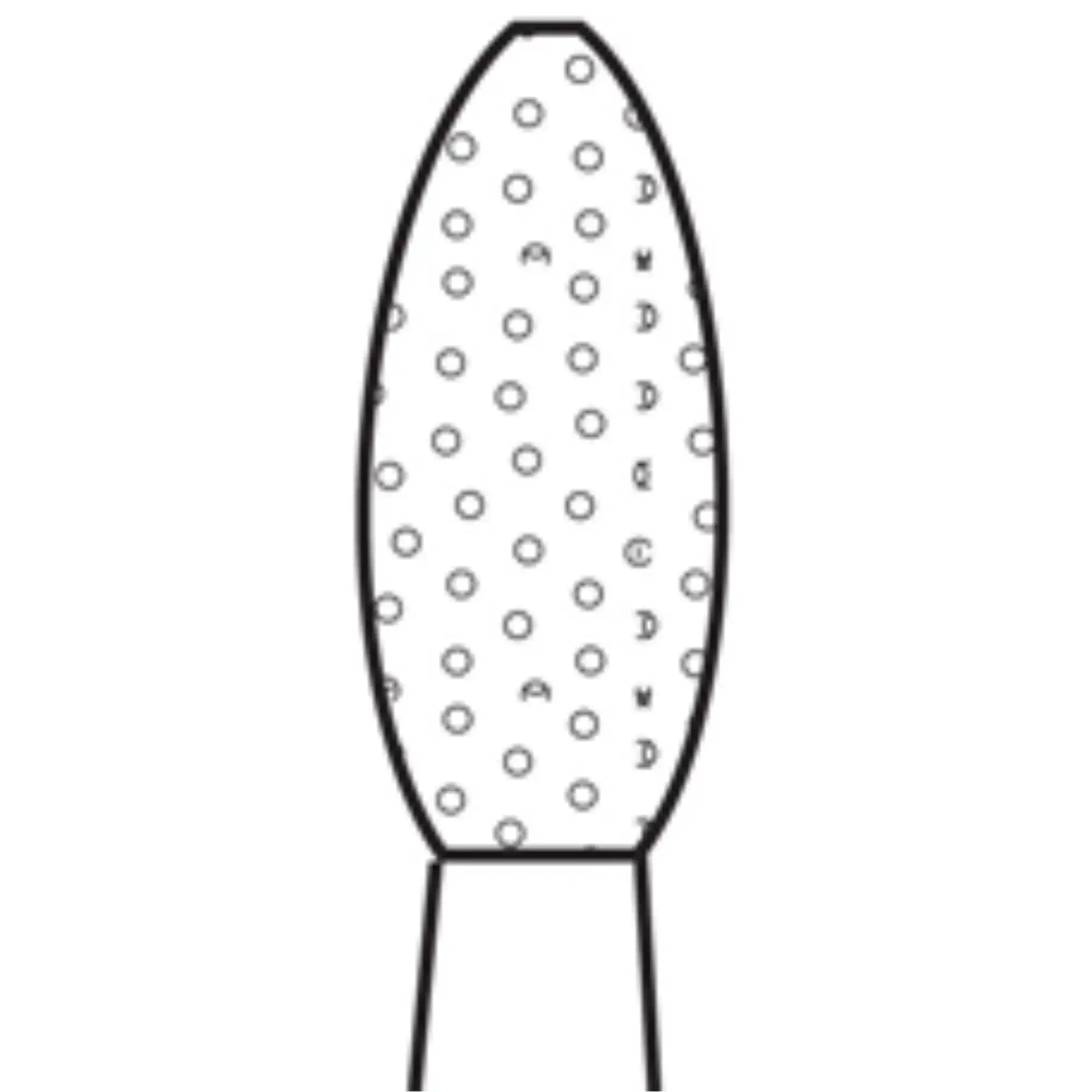 Two Striper Diamond Bur, FG, Football, #292.3C, Coarse, Green, 1.6 mm Major Diameter, 5/Pk, 2015145 thumbnail 2