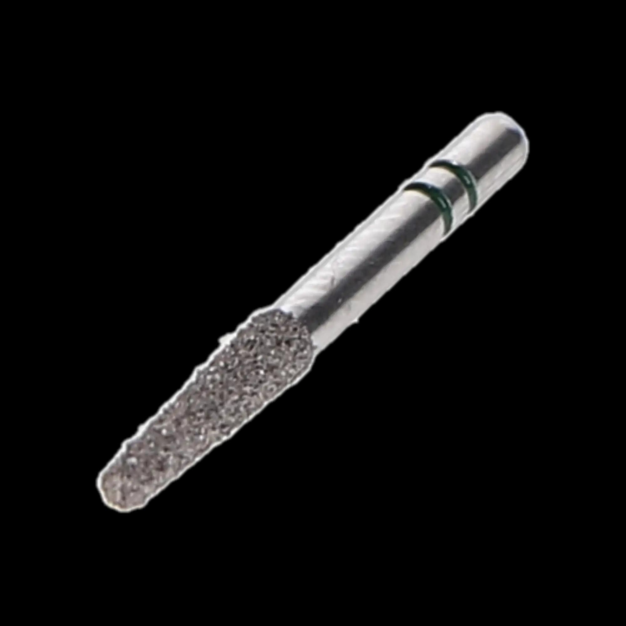 Two Striper Diamond Burs, FG, KR Taper Flat End, 703.8 KR, 1.8 mm Major/1.2 mm Minor Diameter, 8 mm Length, Coarse, Green, 5/Pk, 2015352 thumbnail 2